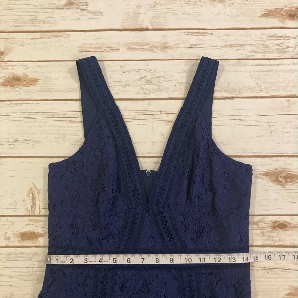 Revolve Keepsake The Label Navy Blue Holder Lace Midi Dress XS
